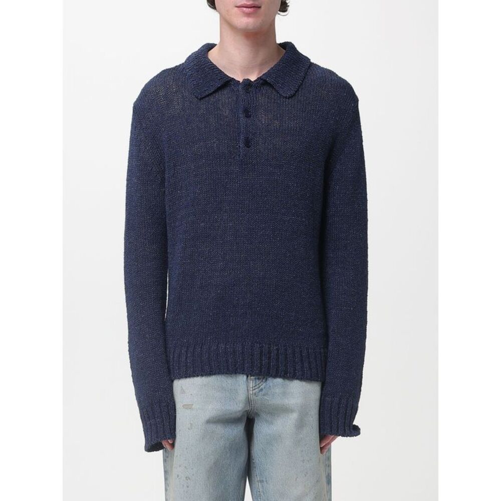 Sunflower Men Cotton And Linen Knit Polo Shirt Sunflower